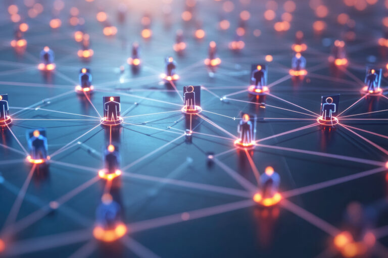 global business network emphasizing customer connection hr recr